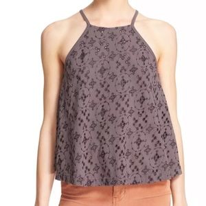 free people dream date lace-up top